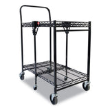 Bostitch® Stowaway Folding Carts, 2 Shelves, 29.63w X 37.25d X 18h, Black, 250 Lb Capacity freeshipping - TVN Wholesale 