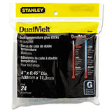 Stanley® Dual Temperature Glue Sticks, 0.45" X 4", Dries Clear, 24-pack freeshipping - TVN Wholesale 