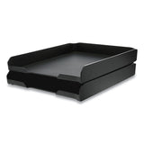 Bostitch® Konnect Stackable Letter Tray, 1 Section, Letter Size Files, 10.13 X 12.25 X 1.63, Black freeshipping - TVN Wholesale 