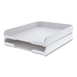 Bostitch® Konnect Stackable Letter Tray, 1 Section, Letter Size Files, 10.13 X 12.25 X 1.63, White freeshipping - TVN Wholesale 
