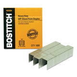 Bostitch® Heavy-duty Premium Staples, 0.63" Leg, 0.5" Crown, Carbon Steel, 1,000-box freeshipping - TVN Wholesale 