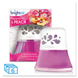 BRIGHT Air® Scented Oil Air Freshener Diffuser, Fresh Petals And Peach, Pink, 2.5 Oz, 6-carton freeshipping - TVN Wholesale 