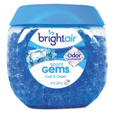 BRIGHT Air® Scent Gems Odor Eliminator, Cool And Clean, Blue, 10 Oz Jar freeshipping - TVN Wholesale 
