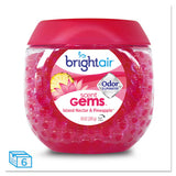 BRIGHT Air® Scent Gems Odor Eliminator, Island Nectar And Pineapple, Pink, 10 Oz Jar, 6-carton freeshipping - TVN Wholesale 