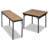 Barricks Special Size Folding Table, Rectangular, 72w X 18d X 30h, Walnut-black freeshipping - TVN Wholesale 