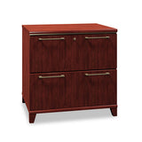 Bush® Enterprise Collection Lateral File, 2 Legal-letter-a4-a5-size File Drawers, Harvest Cherry, 30" X 23.13" X 29.75" freeshipping - TVN Wholesale 