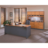 Bush® Series C Collection Bow Front Desk, 71.13" X 36.13" X 29.88", Mahogany freeshipping - TVN Wholesale 