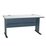 Bush® Series A Collection Workstation Desk, 47.63" X 26.88" X 29.88", Natural Cherry-slate Gray freeshipping - TVN Wholesale 