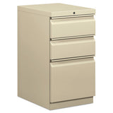 HON® Mobile Pedestals, Left Or Right, 3-drawers: Box-box-file, Legal-letter, Light Gray, 15" X 20" X 28" freeshipping - TVN Wholesale 