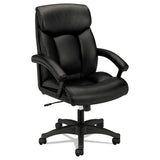 HON® Hvl151 Executive High-back Leather Chair, Supports Up To 250 Lb, 17.75" To 21.5" Seat Height, Black freeshipping - TVN Wholesale 