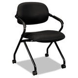 HON® Hvl303 Nesting Arm Chair, Supports Up To 250 Lb, Black freeshipping - TVN Wholesale 