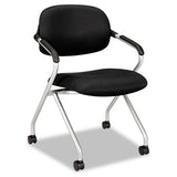 HON® Hvl303 Nesting Arm Chair, Supports Up To 250 Lb, Black freeshipping - TVN Wholesale 