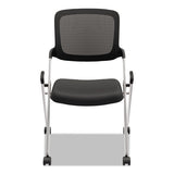HON® Vl304 Mesh Back Nesting Chair, Supports Up To 250 Lb, Black Seat-back, Silver Base freeshipping - TVN Wholesale 