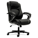 HON® Hvl402 Series Executive High-back Chair, Supports Up To 250 Lb, 17" To 21" Seat Height, Black Seat-back, Iron Gray Base freeshipping - TVN Wholesale 