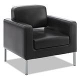 HON® Corral Club Chair, 31.5" X 28" X 30.5", Black Seat-back, Platinum Base freeshipping - TVN Wholesale 