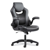 Sadie™ 9-one-one High-back Racing Style Chair With Flip-up Arms, Supports Up To 225 Lb, Black Seat, Gray Back, Black Base freeshipping - TVN Wholesale 