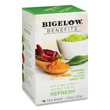 Bigelow® Benefits Turmeric Chili Matcha Green Tea, 0.6 Oz Tea Bag, 18-box freeshipping - TVN Wholesale 