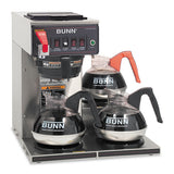 BUNN® Cwtf-3 Three Burner Automatic Coffee Brewer, Stainless Steel, Black freeshipping - TVN Wholesale 
