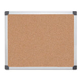 MasterVision® Value Cork Bulletin Board With Aluminum Frame, 24 X 36, Natural freeshipping - TVN Wholesale 