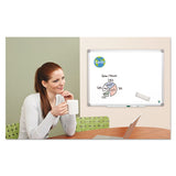 MasterVision® Earth Ceramic Dry Erase Board, 24x36, Aluminum Frame freeshipping - TVN Wholesale 