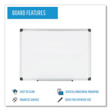 MasterVision® Porcelain Value Dry Erase Board, 36 X 48, White, Aluminum Frame freeshipping - TVN Wholesale 