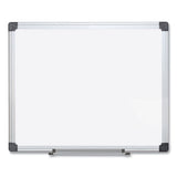 MasterVision® Porcelain Value Dry Erase Board, 48 X 96, White, Aluminum Frame freeshipping - TVN Wholesale 
