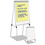 MasterVision® Silver Easy Clean Dry Erase Quad-pod Presentation Easel, 45" To 79", Silver freeshipping - TVN Wholesale 