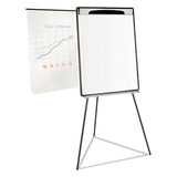 MasterVision® Magnetic Gold Ultra Dry Erase Tripod Easel W- Ext Arms, 32" To 72", Black-silver freeshipping - TVN Wholesale 