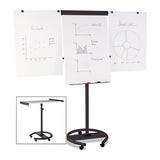 MasterVision® 360 Multi-use Mobile Magnetic Dry Erase Easel, 27 X 41, Black Frame freeshipping - TVN Wholesale 
