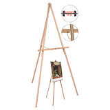 MasterVision® Oak Display Tripod Easel, 60", Wood-brass freeshipping - TVN Wholesale 