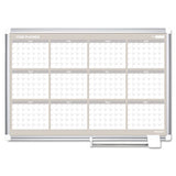MasterVision® 4 Month Planner, 36x24, Aluminum Frame freeshipping - TVN Wholesale 