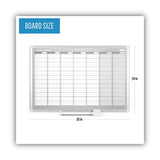 MasterVision® Weekly Planner, 36x24, Aluminum Frame freeshipping - TVN Wholesale 