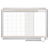 MasterVision® 4 Month Planner, 48x36, White-silver freeshipping - TVN Wholesale 