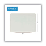 MasterVision® Magnetic Glass Dry Erase Board, Opaque White, 60 X 48 freeshipping - TVN Wholesale 