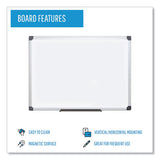 MasterVision® Value Lacquered Steel Magnetic Dry Erase Board, 18 X 24, White, Aluminum freeshipping - TVN Wholesale 