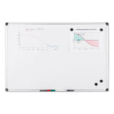 MasterVision® Value Lacquered Steel Magnetic Dry Erase Board, 18 X 24, White, Aluminum freeshipping - TVN Wholesale 