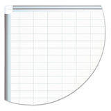 MasterVision® Grid Planning Board, 1 X 2 Grid, 36 X 24, White-silver freeshipping - TVN Wholesale 