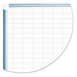 MasterVision® Grid Planning Board, 1 X 2 Grid, 48 X 36, White-silver freeshipping - TVN Wholesale 
