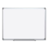 MasterVision® Earth Silver Easy Clean Dry Erase Boards, 48 X 96, White, Aluminum Frame freeshipping - TVN Wholesale 