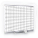 MasterVision® Grid Planning Board, 1" Grid, 72 X 48, White-silver freeshipping - TVN Wholesale 