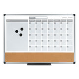 MasterVision® 3-in-1 Calendar Planner Dry Erase Board, 36 X 24, Silver Frame freeshipping - TVN Wholesale 