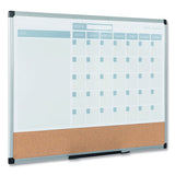 MasterVision® 3-in-1 Calendar Planner Dry Erase Board, 24 X 18, Aluminum Frame freeshipping - TVN Wholesale 
