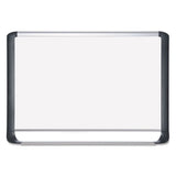 MasterVision® Lacquered Steel Magnetic Dry Erase Board, 24 X 36, Silver-black freeshipping - TVN Wholesale 