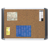 MasterVision® Tech Cork Board, 24x36, Silver-black Frame freeshipping - TVN Wholesale 