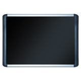 MasterVision® Black Fabric Bulletin Board, 36 X 48, Silver-black freeshipping - TVN Wholesale 