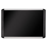 MasterVision® Black Fabric Bulletin Board, 36 X 48, Silver-black freeshipping - TVN Wholesale 