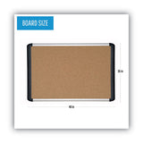 MasterVision® Tech Cork Board, 36x48, Silver-black Frame freeshipping - TVN Wholesale 