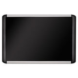 MasterVision® Black Fabric Bulletin Board, 48 X 96, Silver-black freeshipping - TVN Wholesale 
