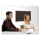 MasterVision® Black Fabric Bulletin Board, 48 X 72, Silver-black freeshipping - TVN Wholesale 