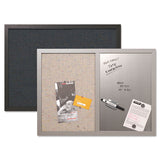 MasterVision® Combo Bulletin Board, Bulletin-dry Erase, 24x18, Gray Frame freeshipping - TVN Wholesale 